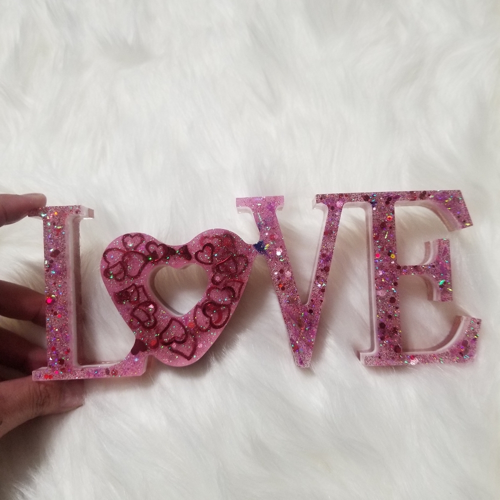 Resin words LOVE